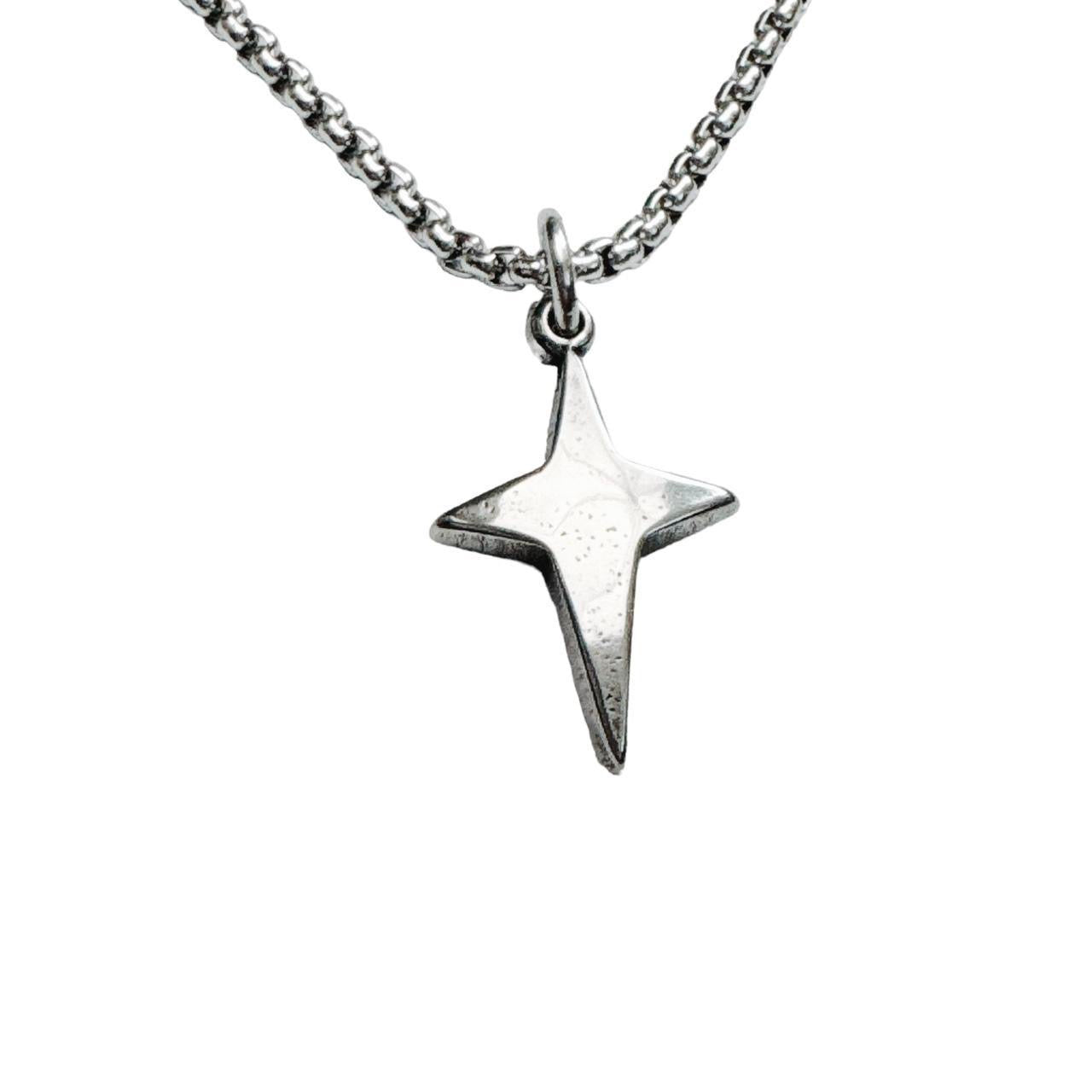 Silver Sparkle Star Necklace