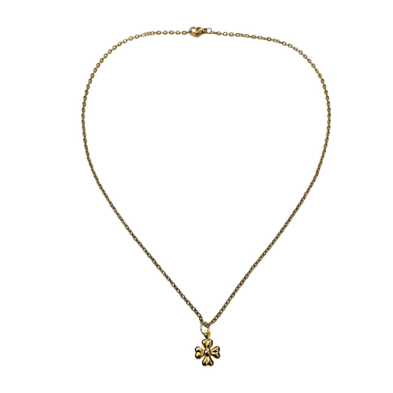 gold dainty cross necklace