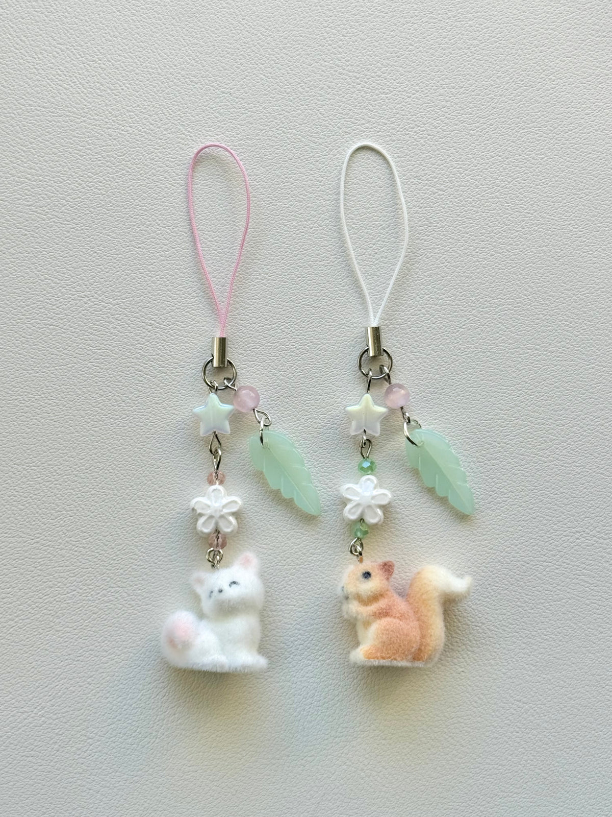 fox & squirrel charms