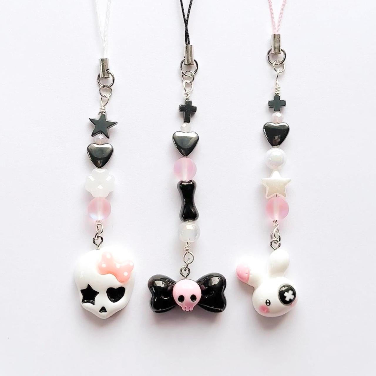 Emo Bunny Phone Charm