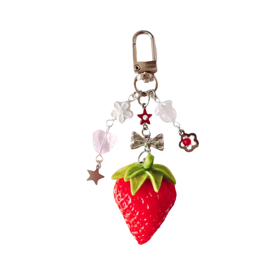 Strawberry Keychain - star