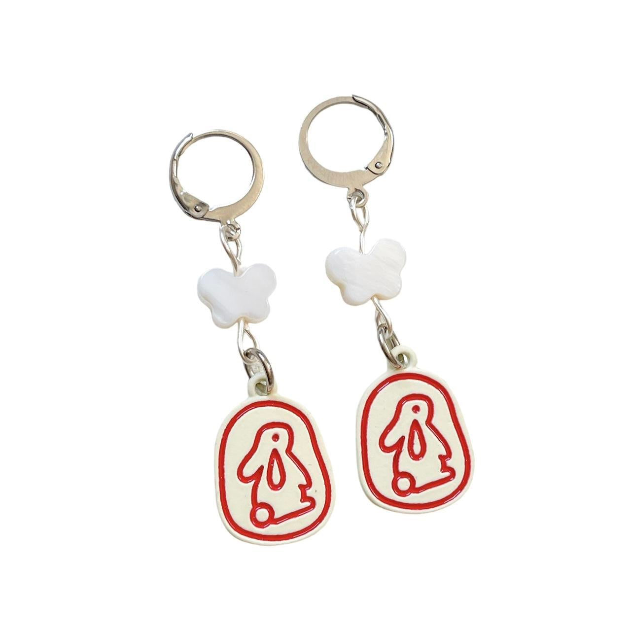 Crying Bunny Earrings