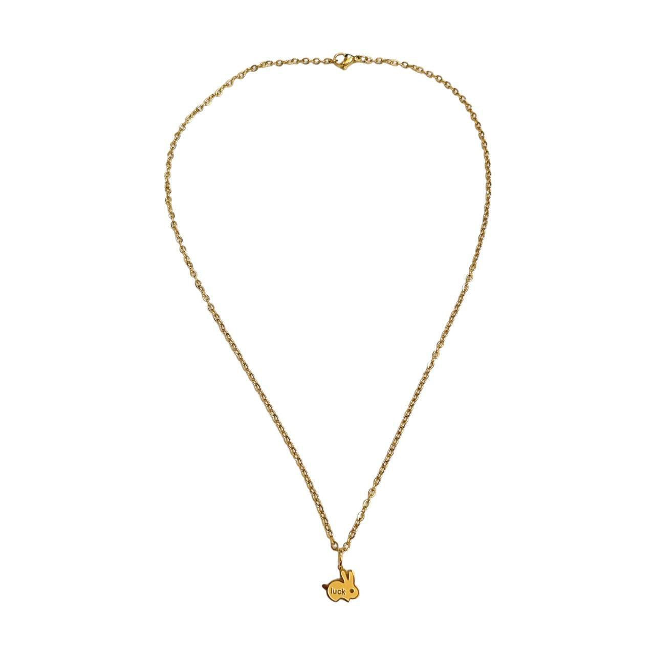 Gold Lucky Bunny Necklace