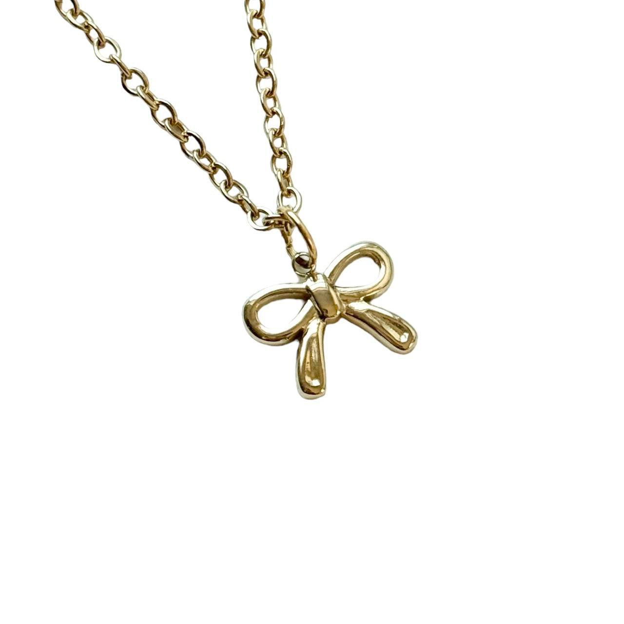 Gold Bow Necklace