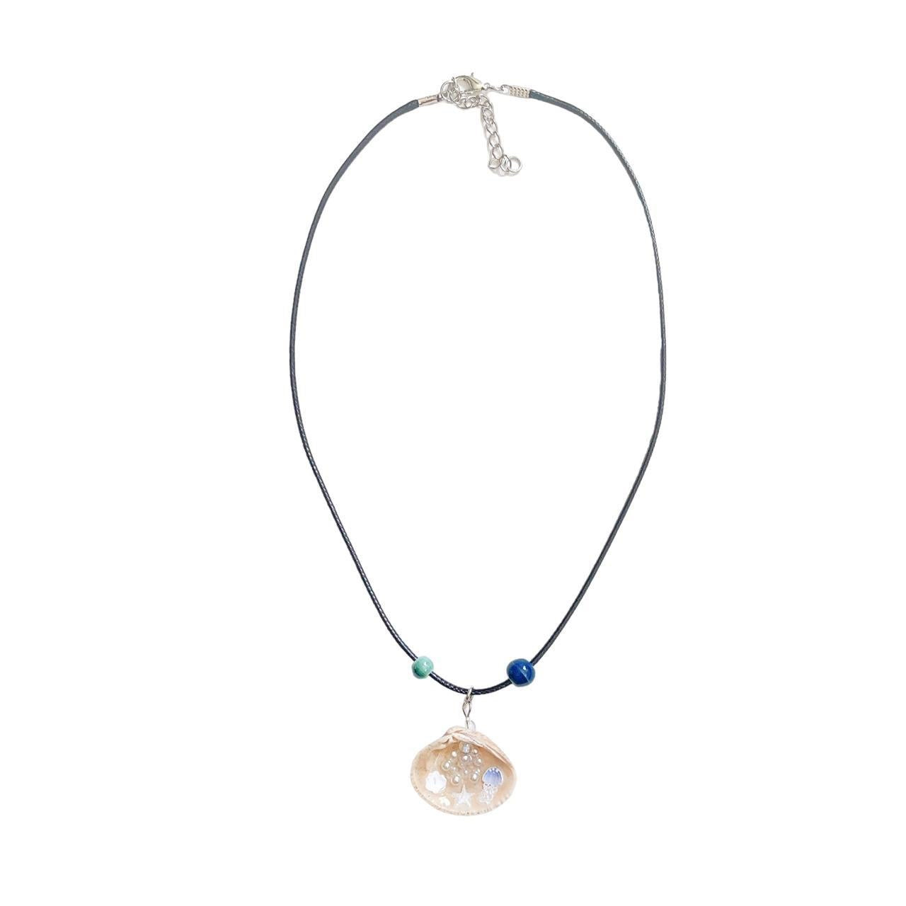 Seashell Corded Necklace