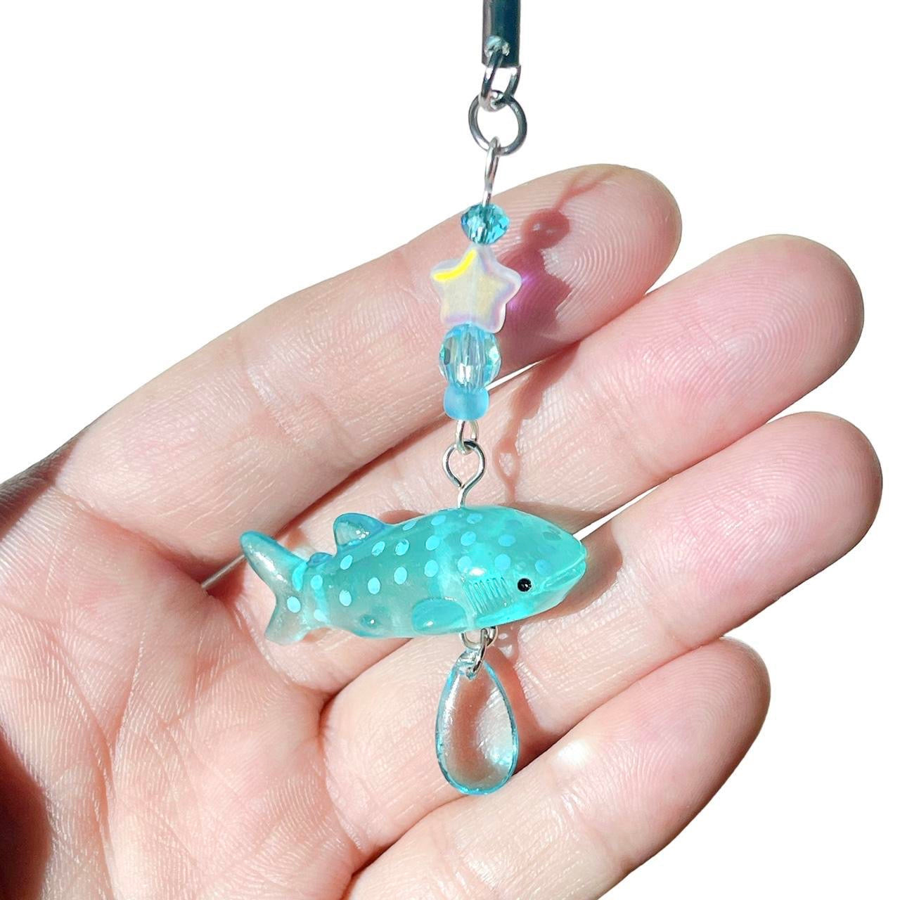 Blue Whale Shark Phone Charm