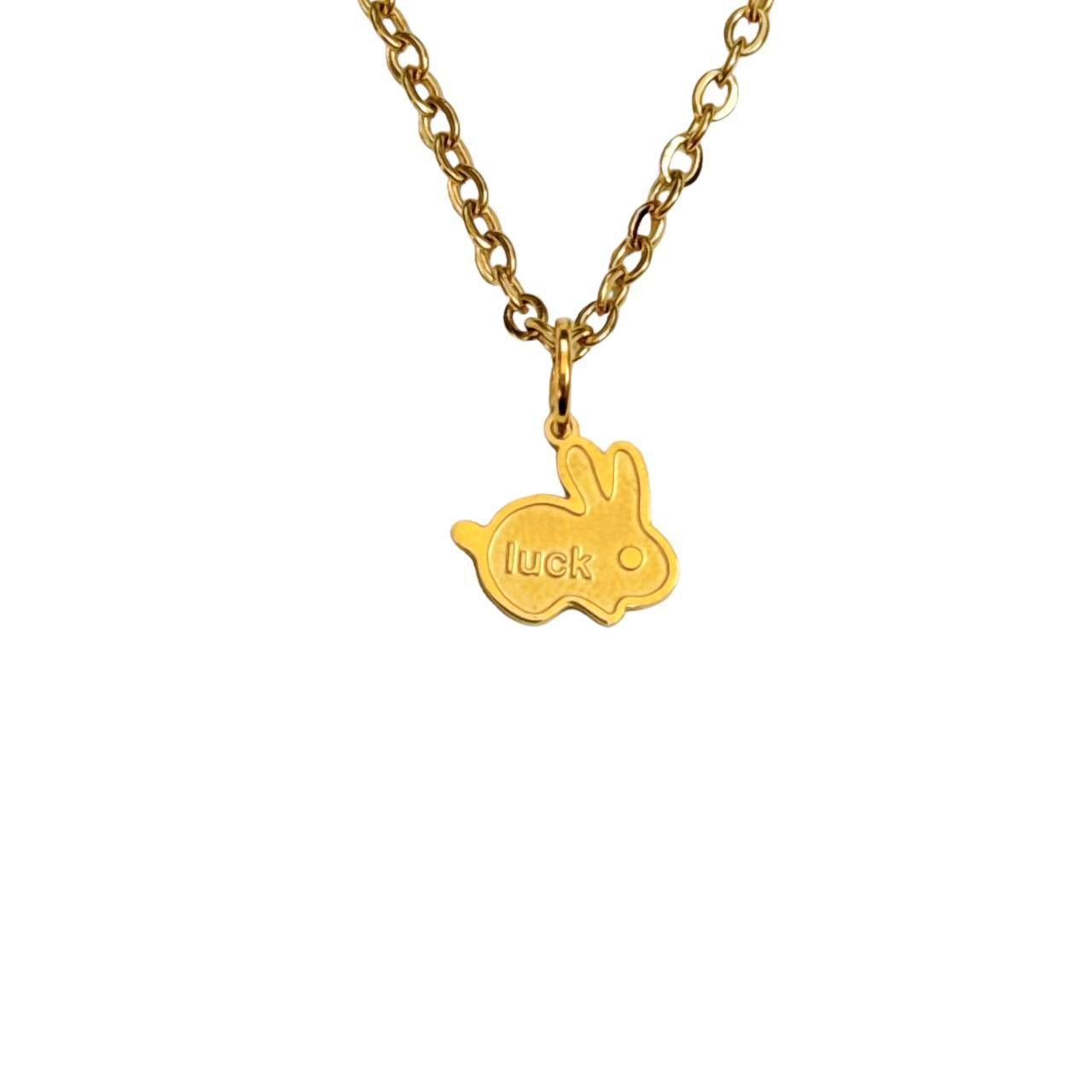 Gold Lucky Bunny Necklace