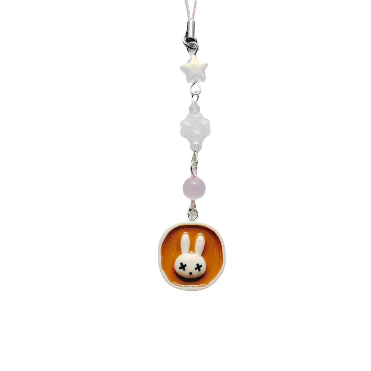 Pancake Bunny Phone Charm