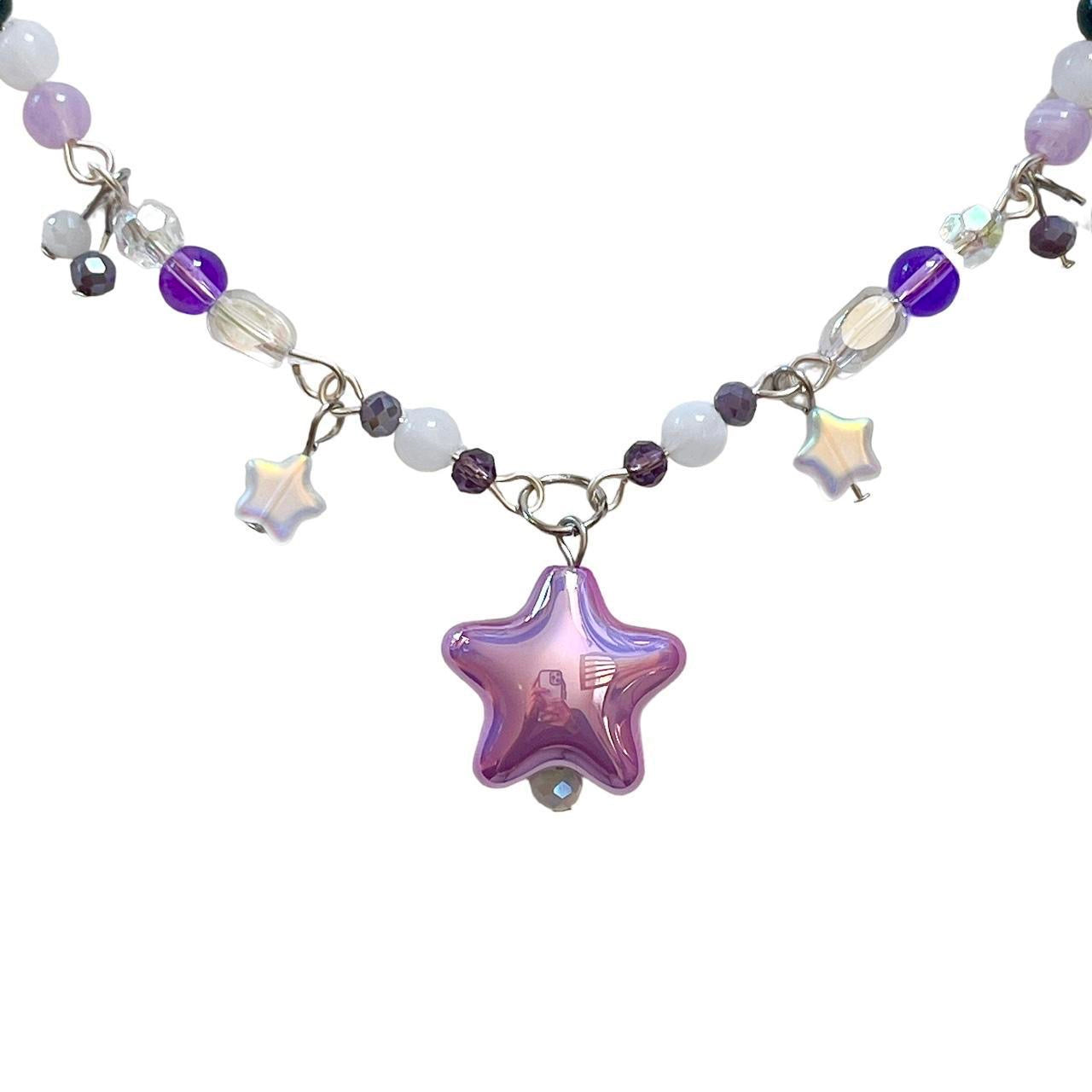 Purple Star Girl Necklace