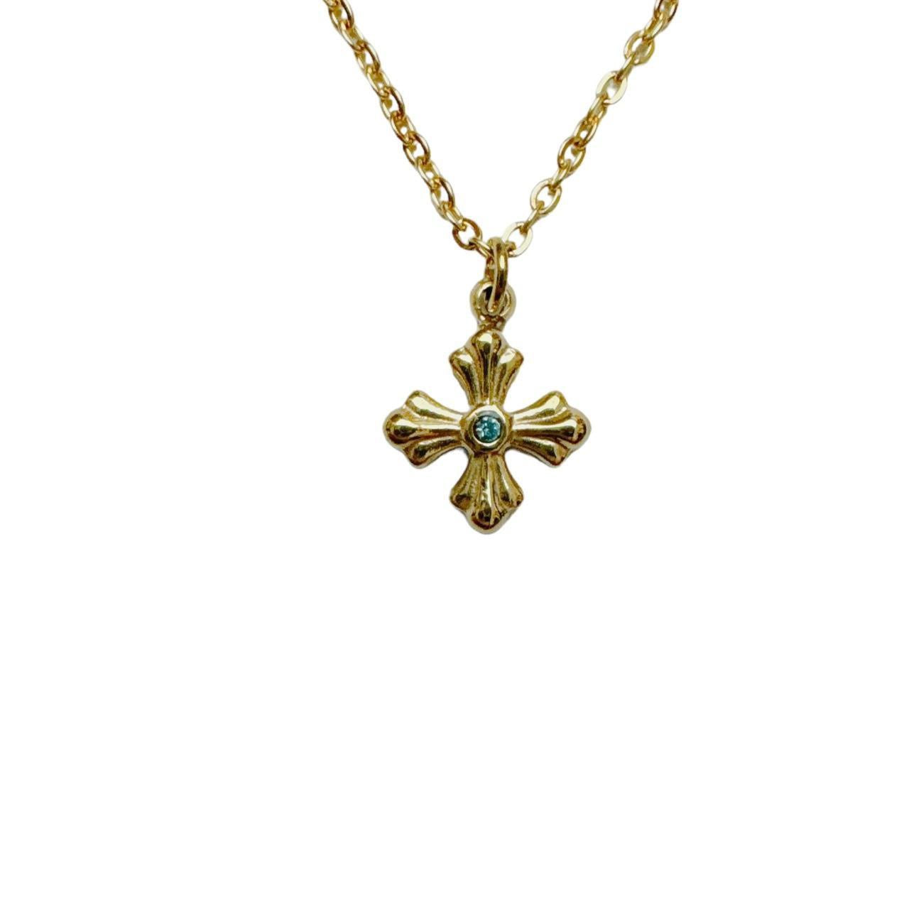 Gold Dainty Cross Necklace