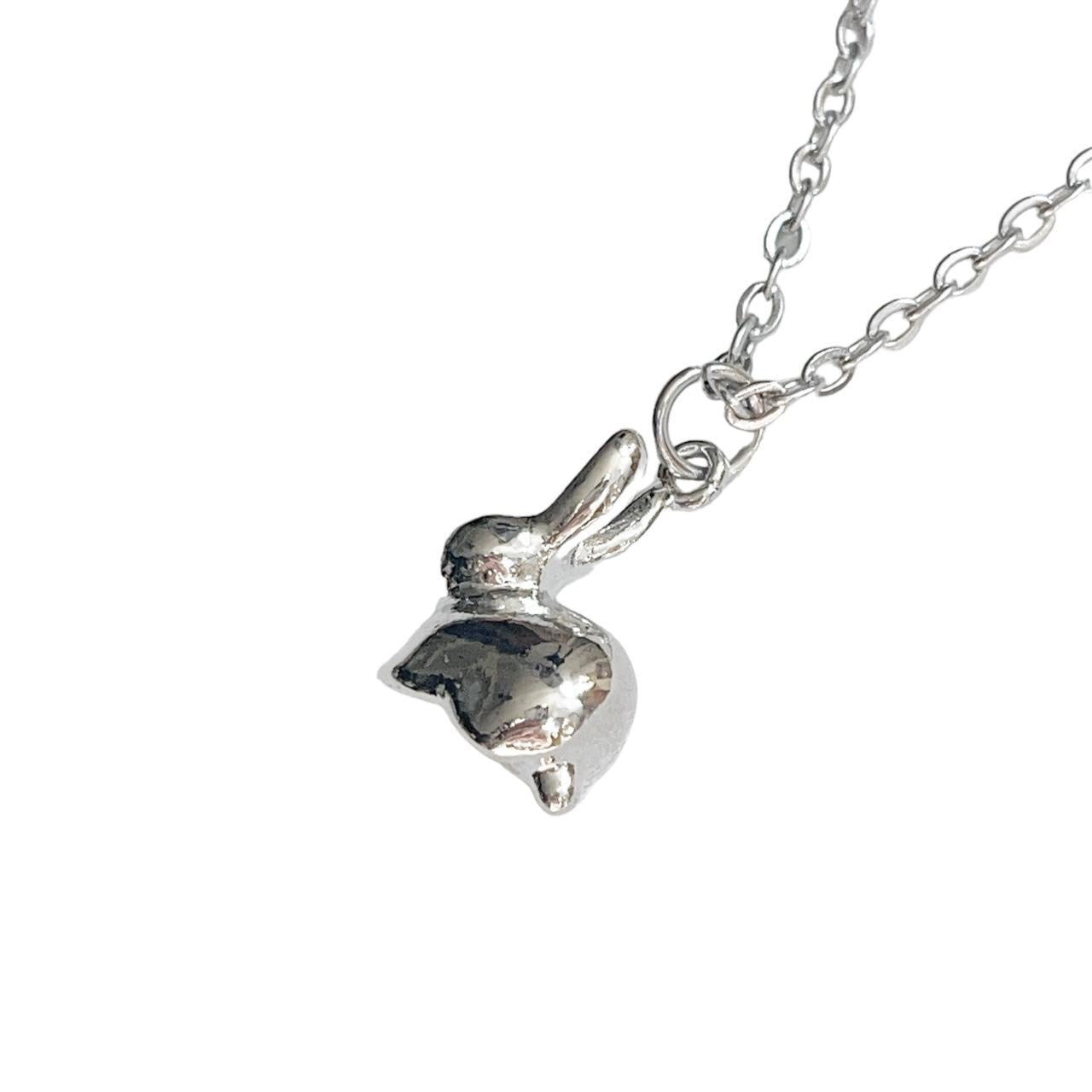 Silver Bunny Necklace