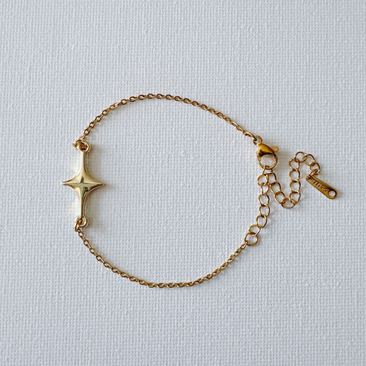 Gold Sparkle Star Bracelet