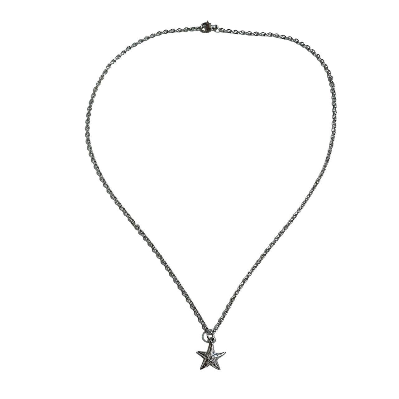 silver starfish necklace