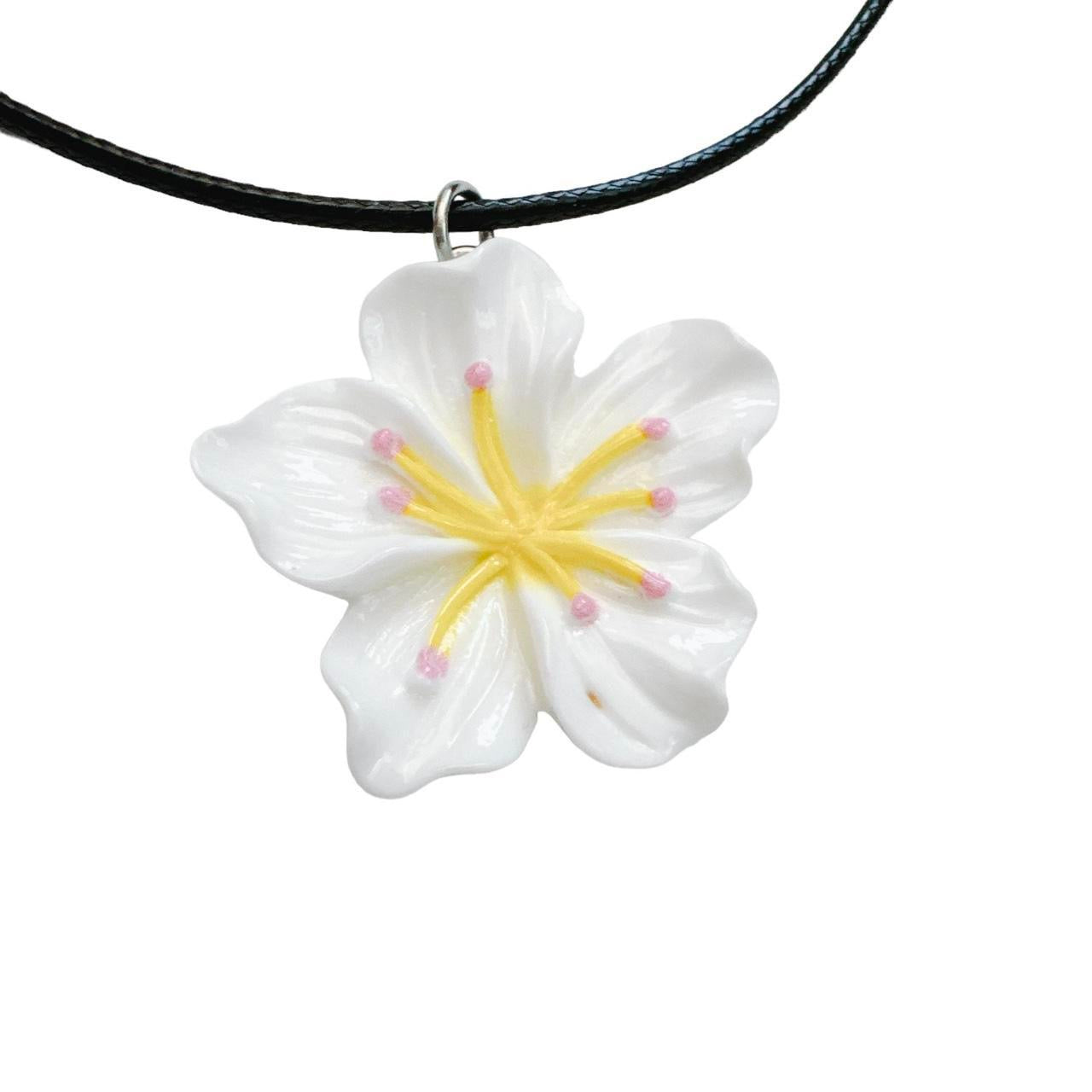 White Flower Necklace