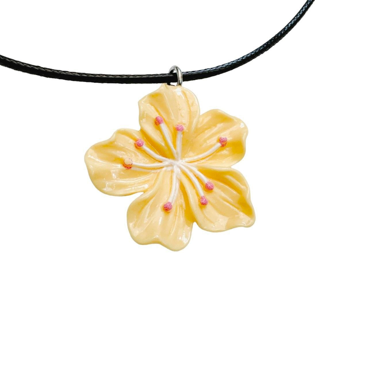 Yellow Flower Necklace