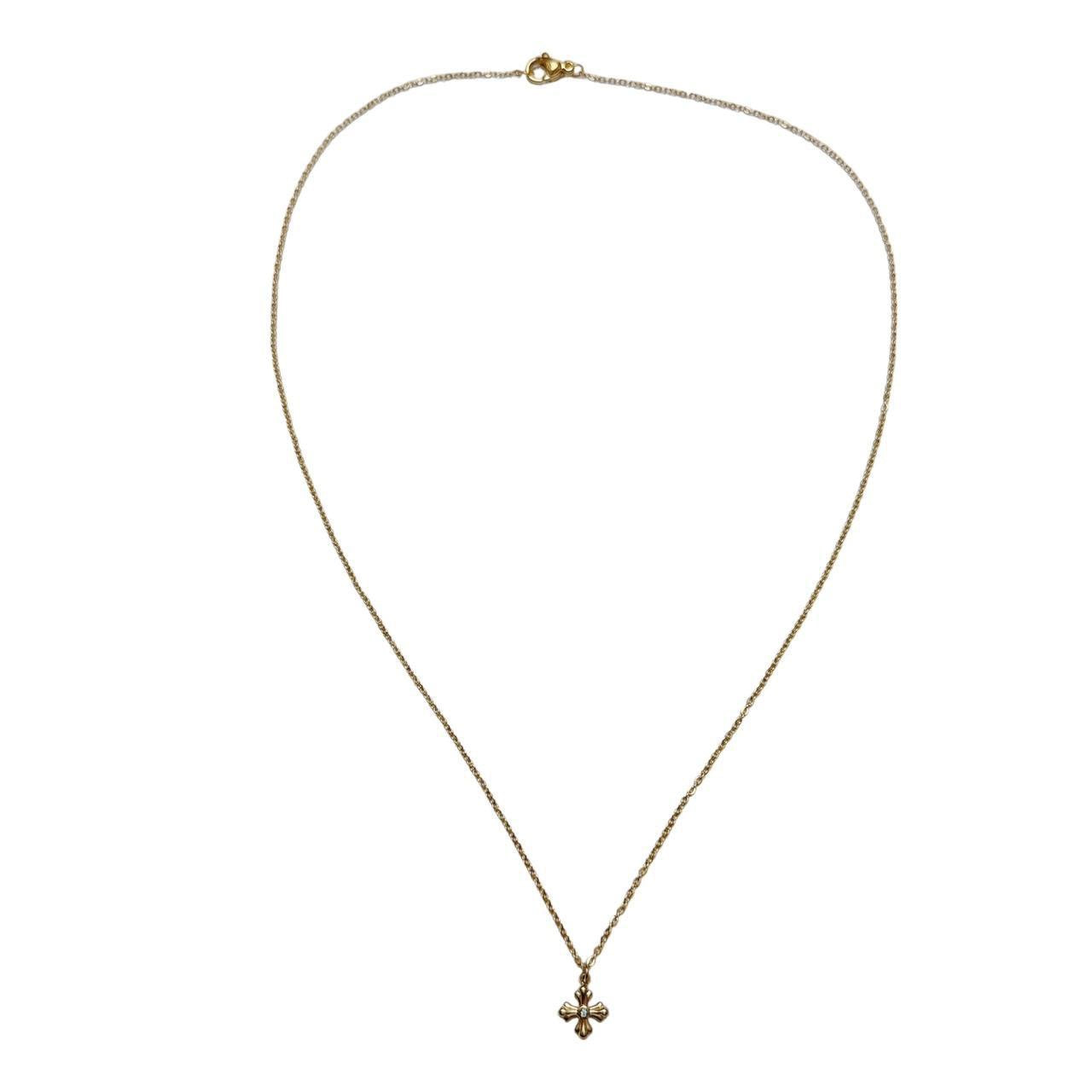 Gold Dainty Cross Necklace