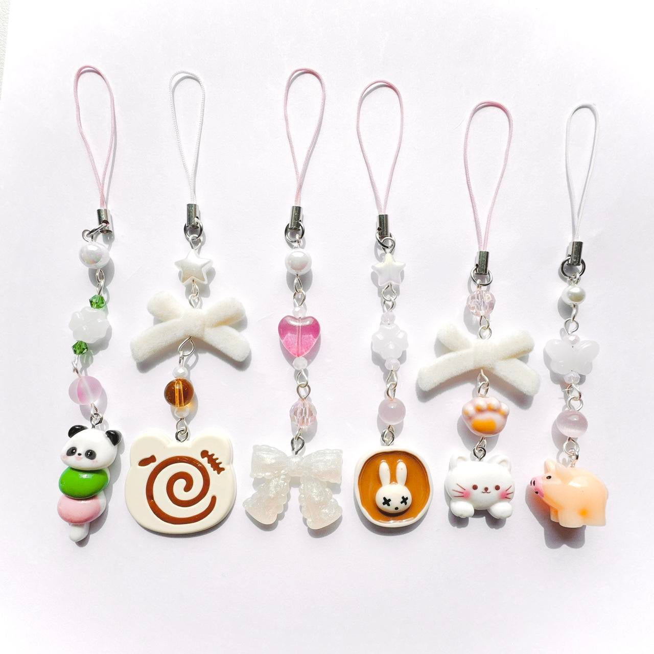 Swirly Bear Phone Charm