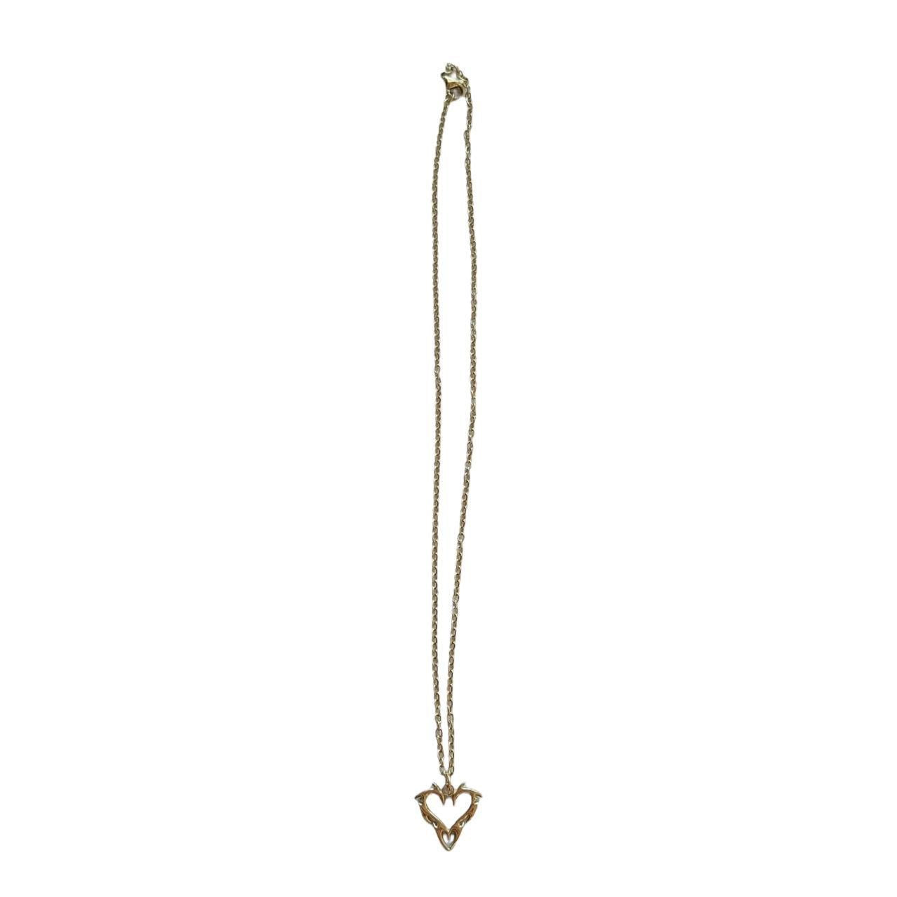 Gold Tribal Heart Necklace