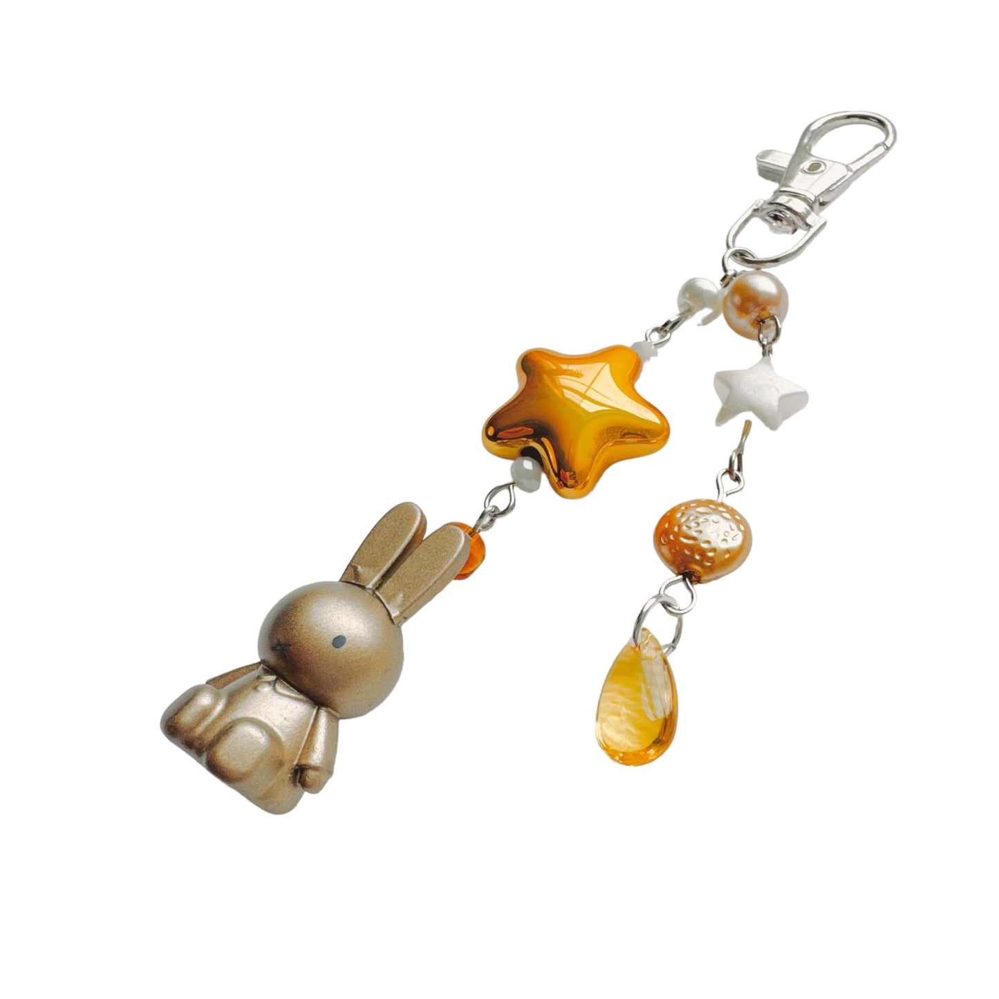 Gold Miffy Keychain