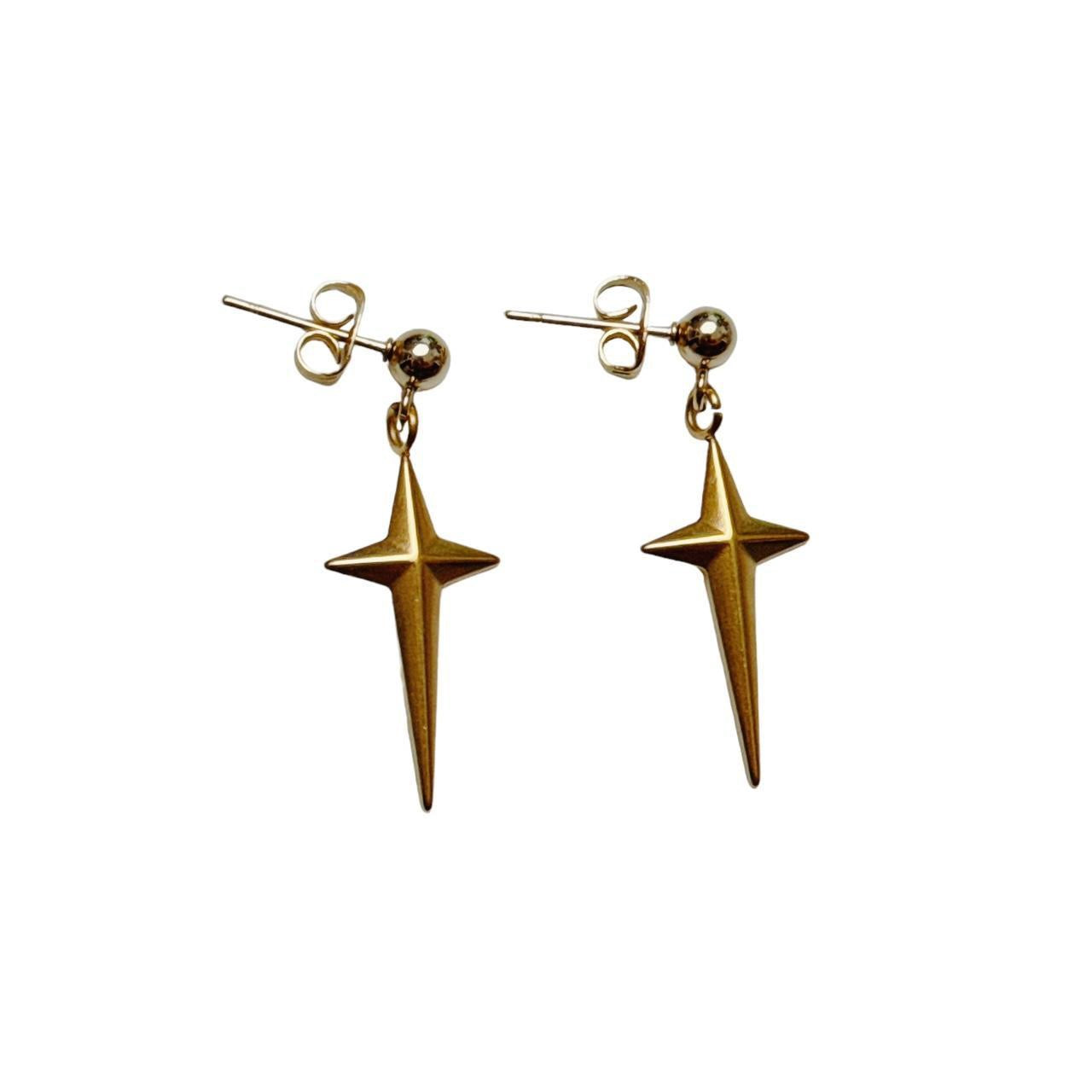 Gold Star Sparkle Earrings