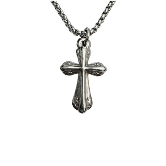 silver cross necklace