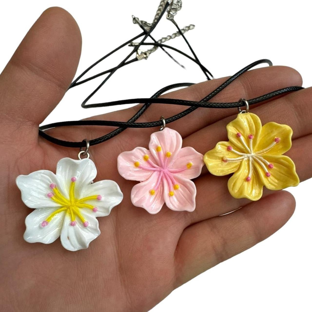 White Flower Charm