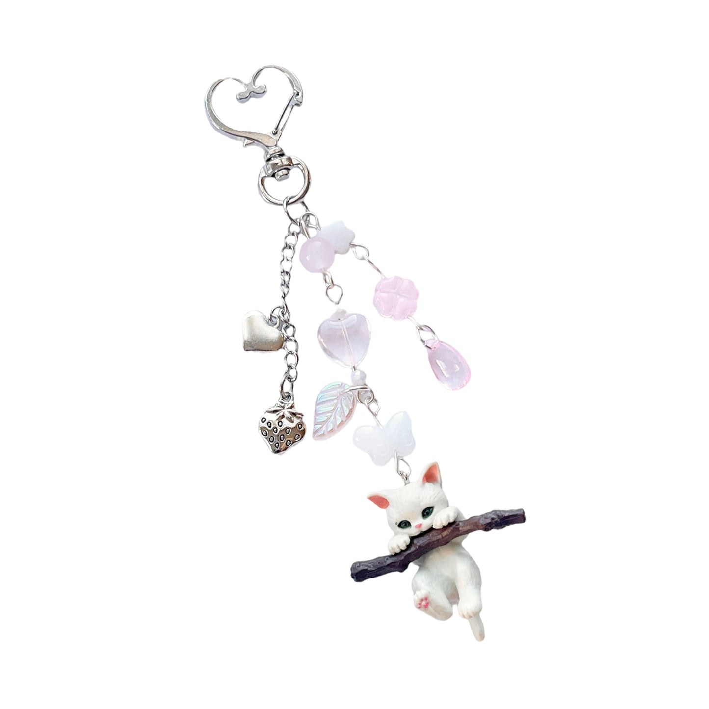 Cat Keychain - Pink