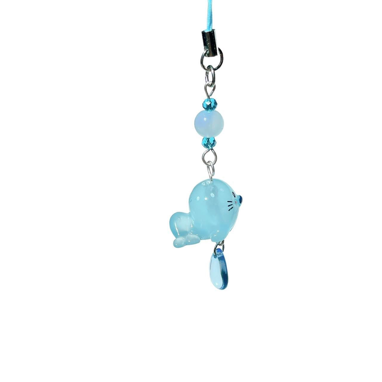 Blue Sea Lion Phone Charm