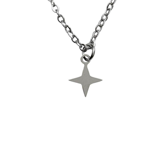 Silver Mini Sparkle Star Necklace