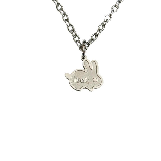 Silver Lucky Bunny Necklace