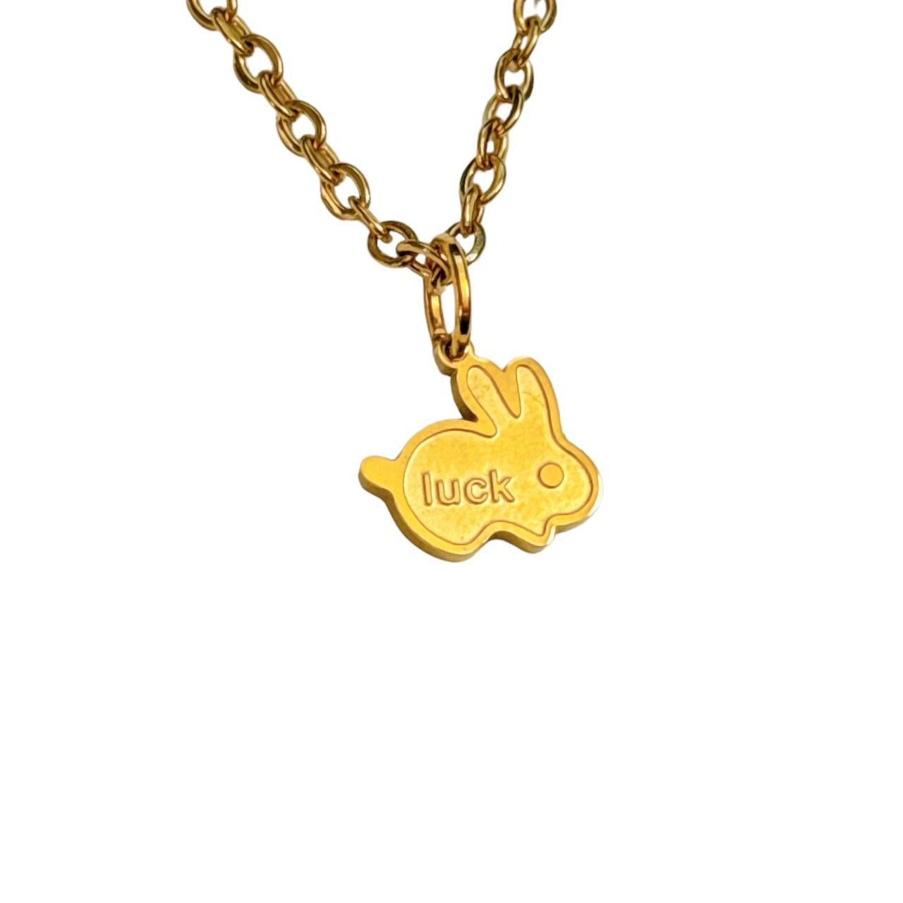 Gold Lucky Bunny Necklace