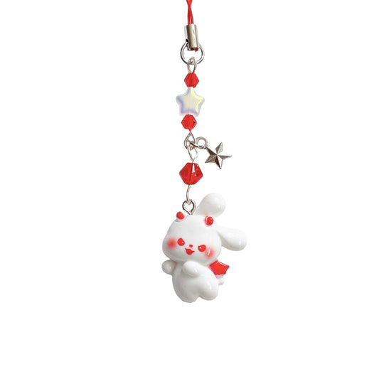 Devil Bunny Phone Charm