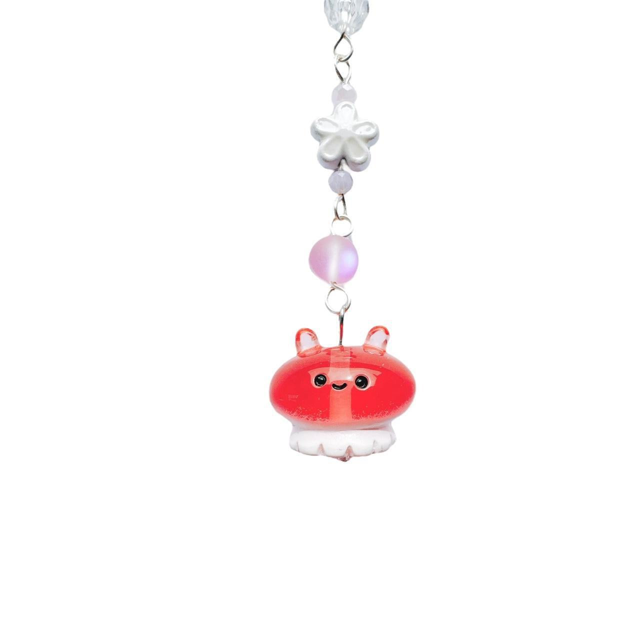 Pink Jelly Phone Charm