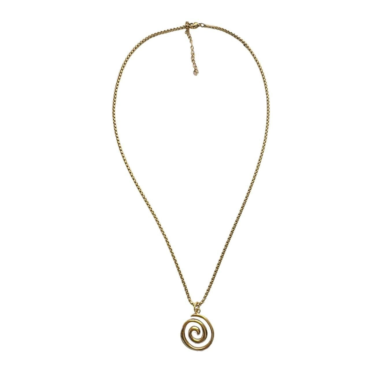 Gold Spiral Necklace