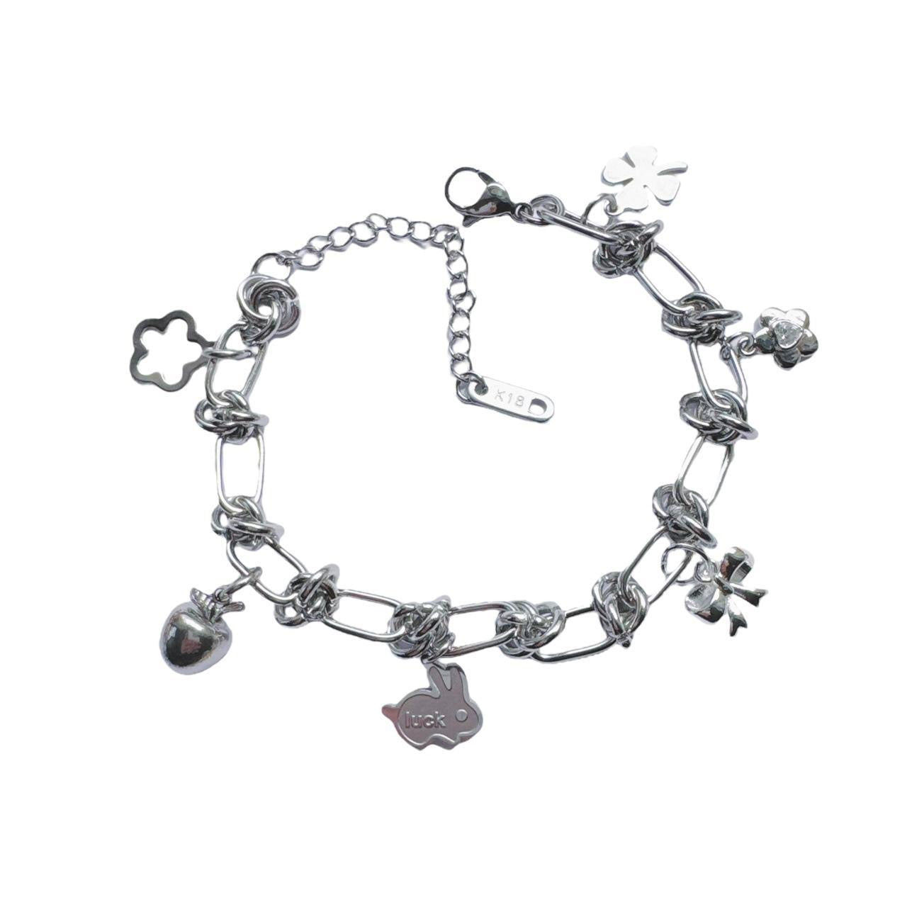 Silver Chainmail Charm Bracelet