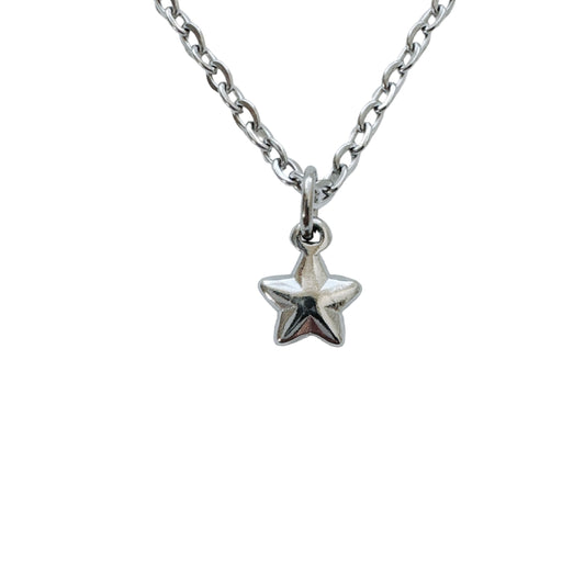 Dainty Silver Star Necklace