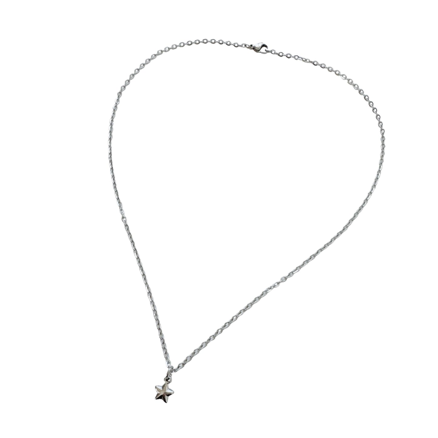 Dainty Silver Star Necklace