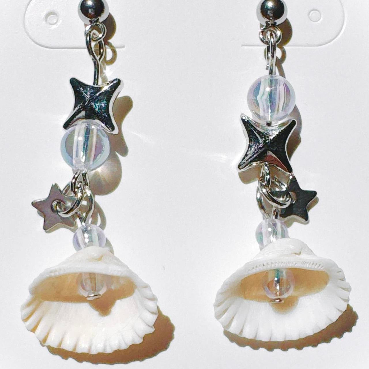 Star Seashell Earrings