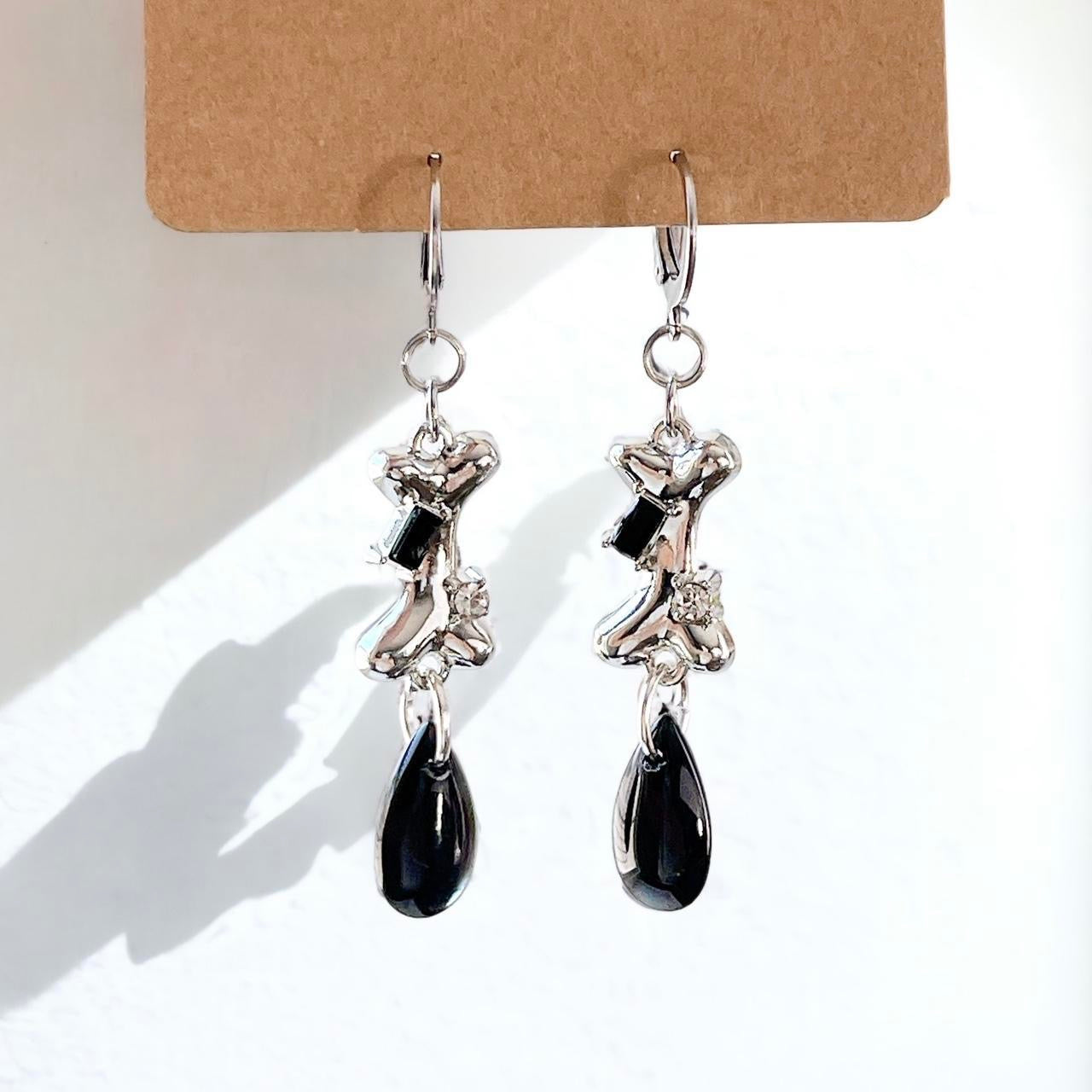 Dripping Bone Earrings