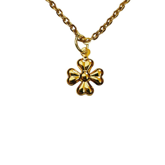 gold dainty cross necklace