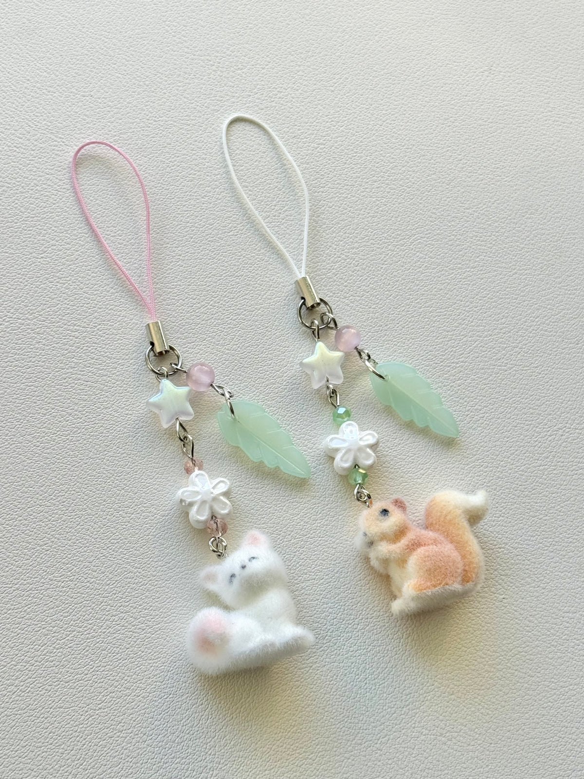 fox & squirrel charms