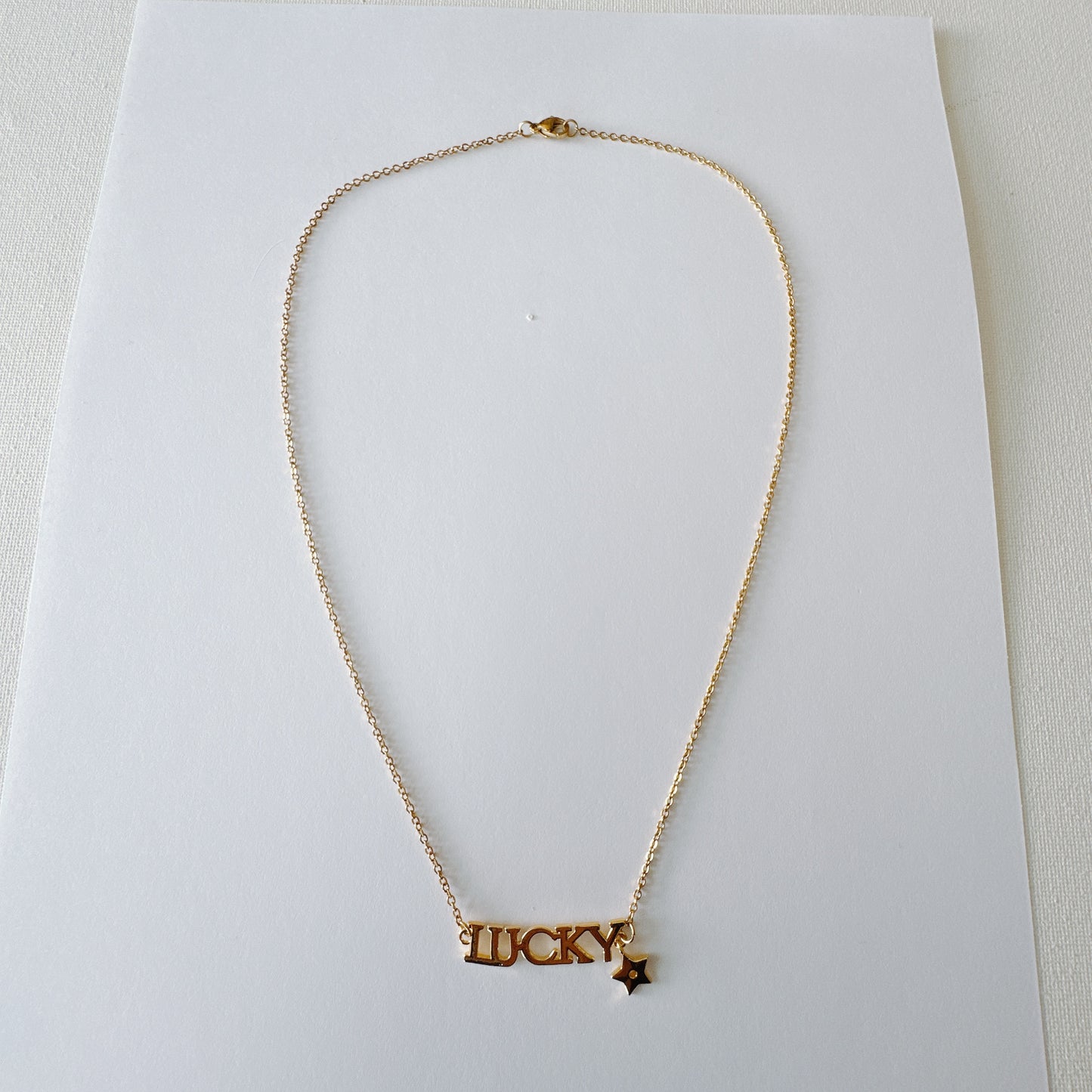 Gold Lucky Star Necklace