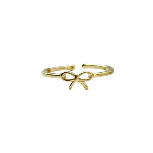 gold bow ring