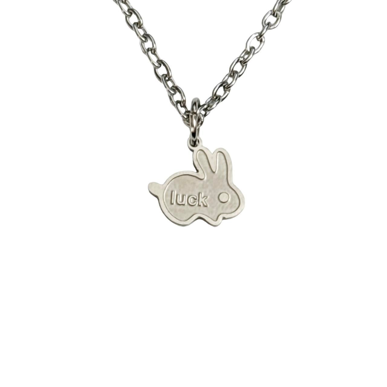 Silver Lucky Bunny Necklace