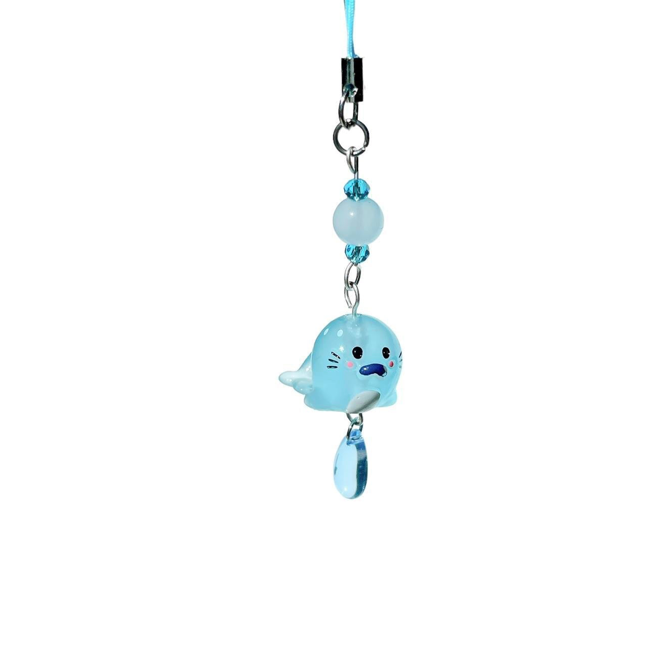 Blue Sea Lion Phone Charm