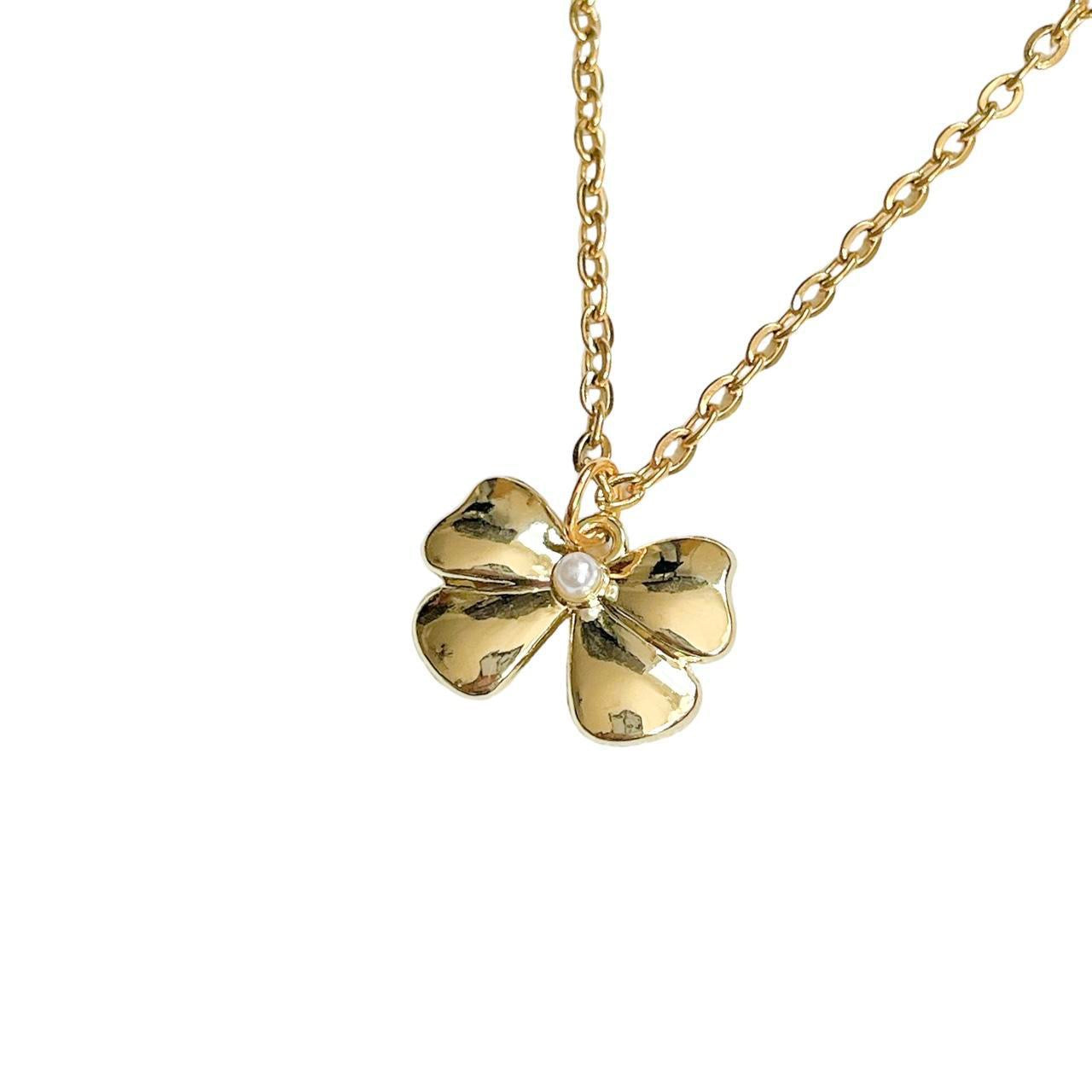 Gold Bow Necklace