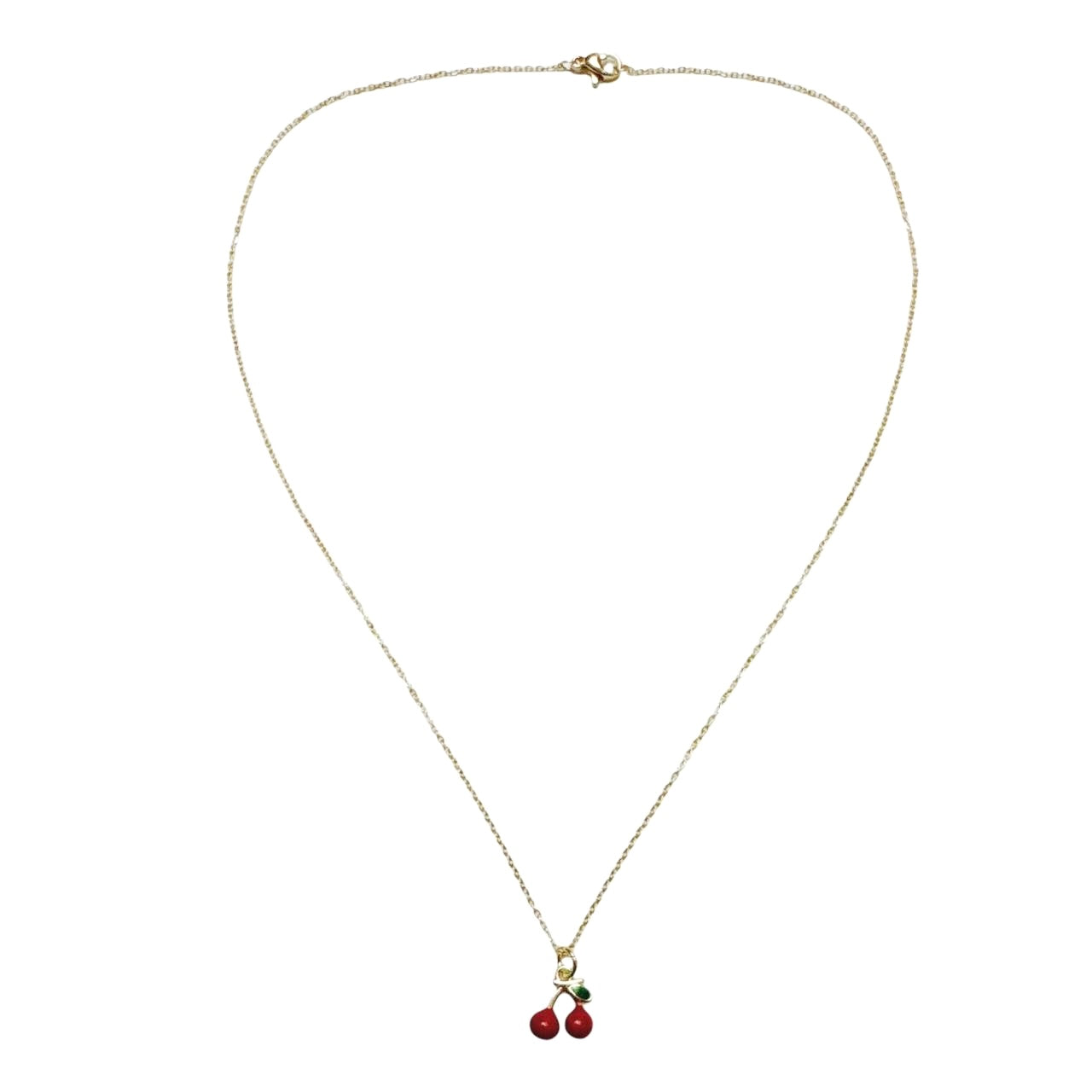 Gold Cherry Necklace