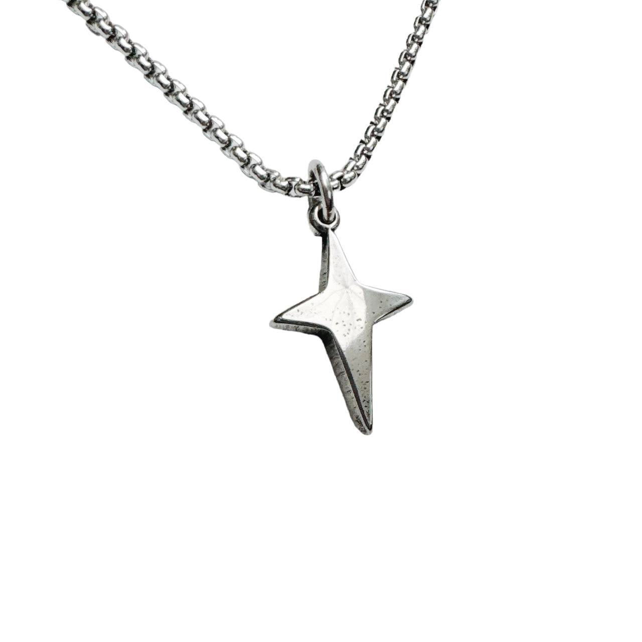 Silver Sparkle Star Necklace