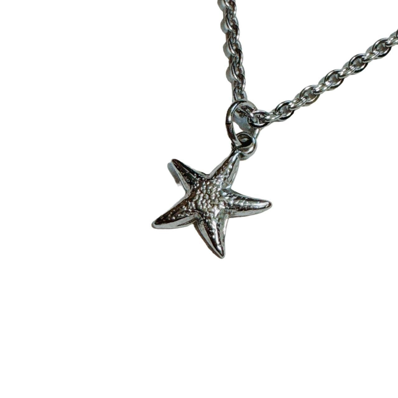 silver starfish necklace