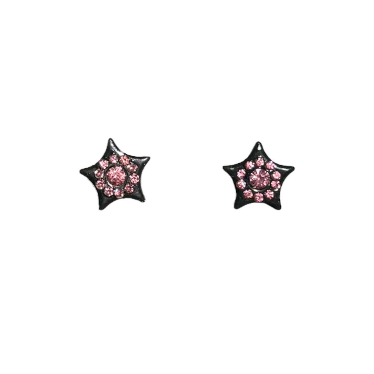 Rhinestone Star Stud Earrings